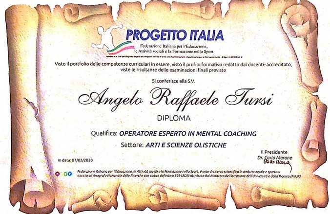 Angelo Tursi - Mental Coach